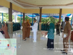 Kepala Desa Choirul Anam, S.E., Melantik Dua Perangkat Desa Pucung