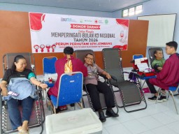 Perhutani KPH Jombang Peringati Bulan K3 Gandeng PMI Gelar Aksi Donor Darah
