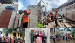 Puting Beliung Terjang Dayurejo Prigen, 14 Rumah Warga Rusak Parah