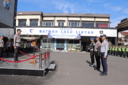 Polres Lamongan Gelar Apel Pasukan Ops Keselamatan Semeru 2026, Siap Wujudkan Kamseltibcarlantas Jelang Idul Fitri
