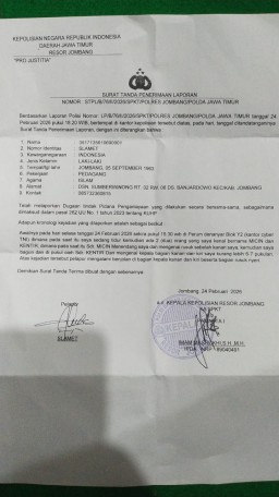 Wartawan di Jombang Diduga Jadi Korban Penganiayaan, Kasus Dilaporkan ke Polisi