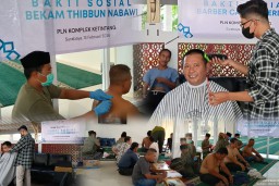 Sentuhan Kesehatan & Kerapian: Sambut Ramadhan 1447 H YBM PLN UIP JBTB Gelar Bekam dan Barber Gratis