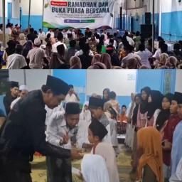 SPPG Lopang 1 Giat Berikan Santunan Anak Yatim Di Bulan suci Ramadan 1447 H Dan Buka Puasa Bersama