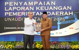 Bupati Pasuruan Serahkan LKPD Unaudited 2025 ke BPK Jatim