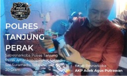 Satresnarkoba Polres Tanjung Perak Gagalkan Peredaran 12 Poket Sabu di Kawasan Suramadu, Amankan 20 Gram Barang Bukti