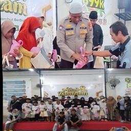 BPL Peduli dan Grand Zamzam Residence Gelar Santunan Anak Yatim dan Bazar UMKM di Lamongan