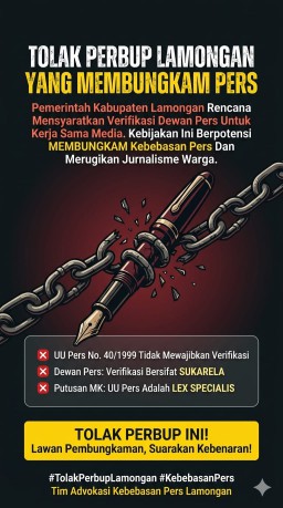 Rencana Perda Pers Lamongan Tuai Polemik, Sejumlah Komunitas Wartawan Suarakan Kritik
