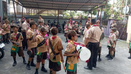 Ketua Kwarcab Rembang lepas Kontingen Pesta Siaga Tingkat Kwarda Jateng