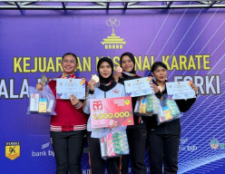 Polwan Ditpolsatwa Baharkam Polri Bripda Salma Aulia Raih Emas dan Perak Kejurnas Karate FORKI 2026