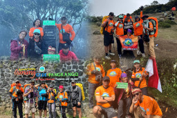 PENDAKI JAWA TIMUR Taklukkan Kabut dan Hujan dalam Ekspedisi Lintas Gunung Gede Pangrango