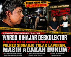 Usai Dikeroyok DC Depan Polisi, Korban Mengaku Laporan Ditolak Polres Sidoarjo