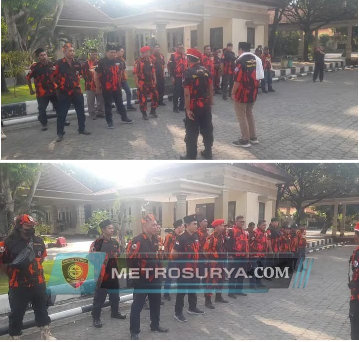 MPC Pemuda Pancasila Lamongan Melaksanakan Pengamanan Pengajian 1 Muharam 1446 Hijjriyah