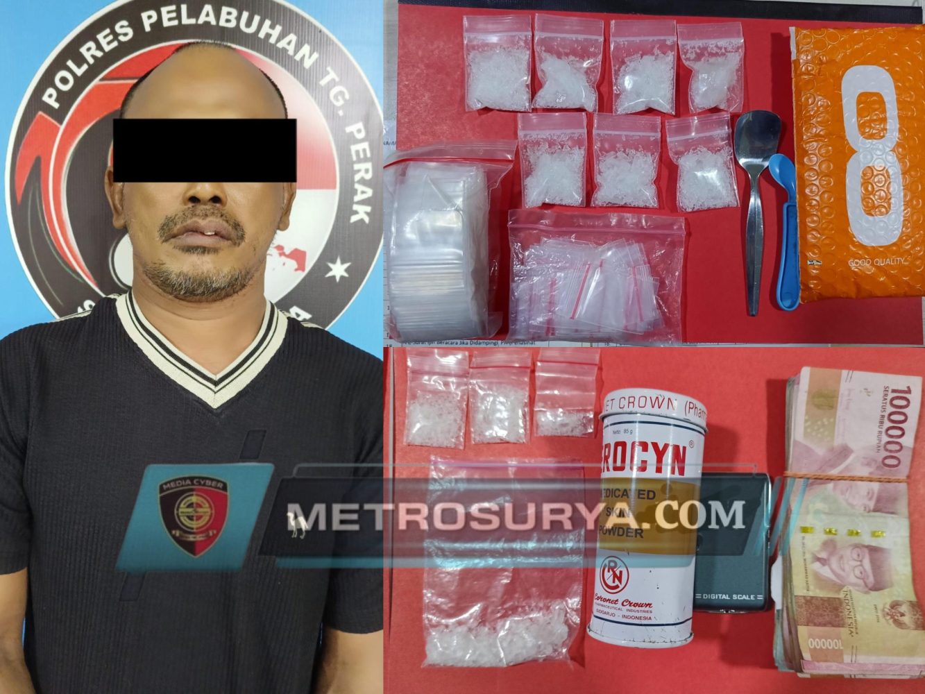 Cleaning Servis Diduga Jadi Pengedar Sabu Ditangkap Polisi