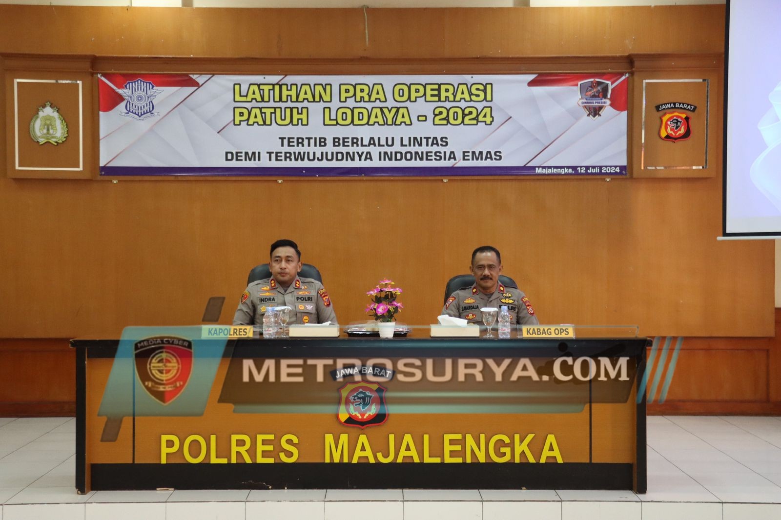 Kapolres Majalengka Buka Latihan Pra Operasi Patuh Lodaya 2024