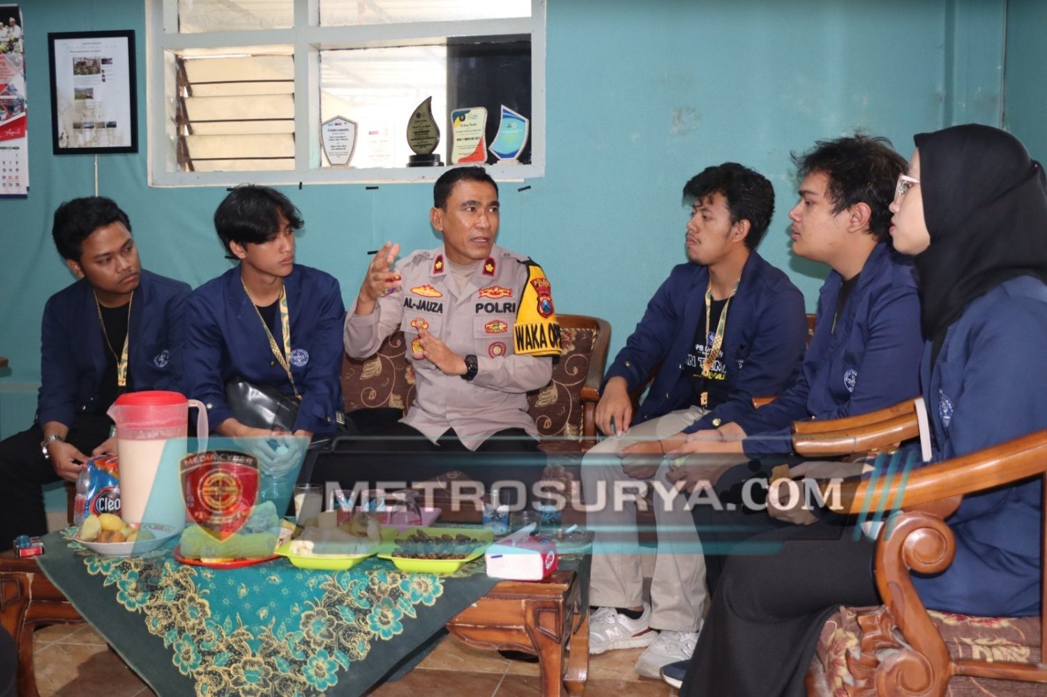 Kelompok KKN Mahasiswa IPB Apresiasi Polres Batu Atas Program Jumat Curhat Door to door