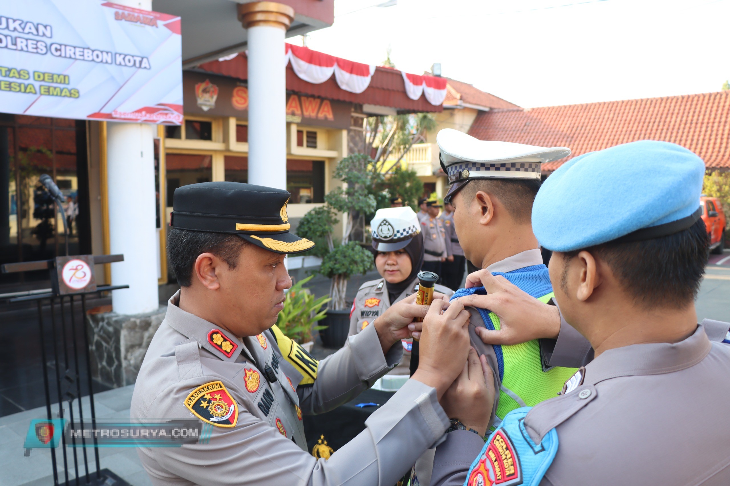 Polres Cirebon Kota Laksanakan Apel Gelar Pasukan Ops Patuh Lodaya 2024
