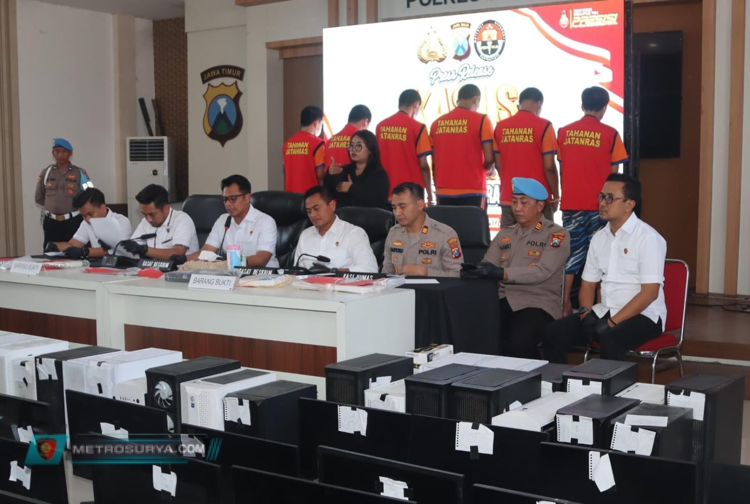 Judol Beromzet Millyaran Rupiah Kembali Dibongkar Polrestabes Surabaya