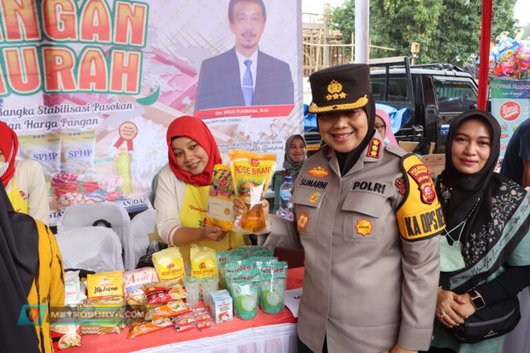 Ratusan Warga Serbu Gerakan Pangan Polresta Cirebon