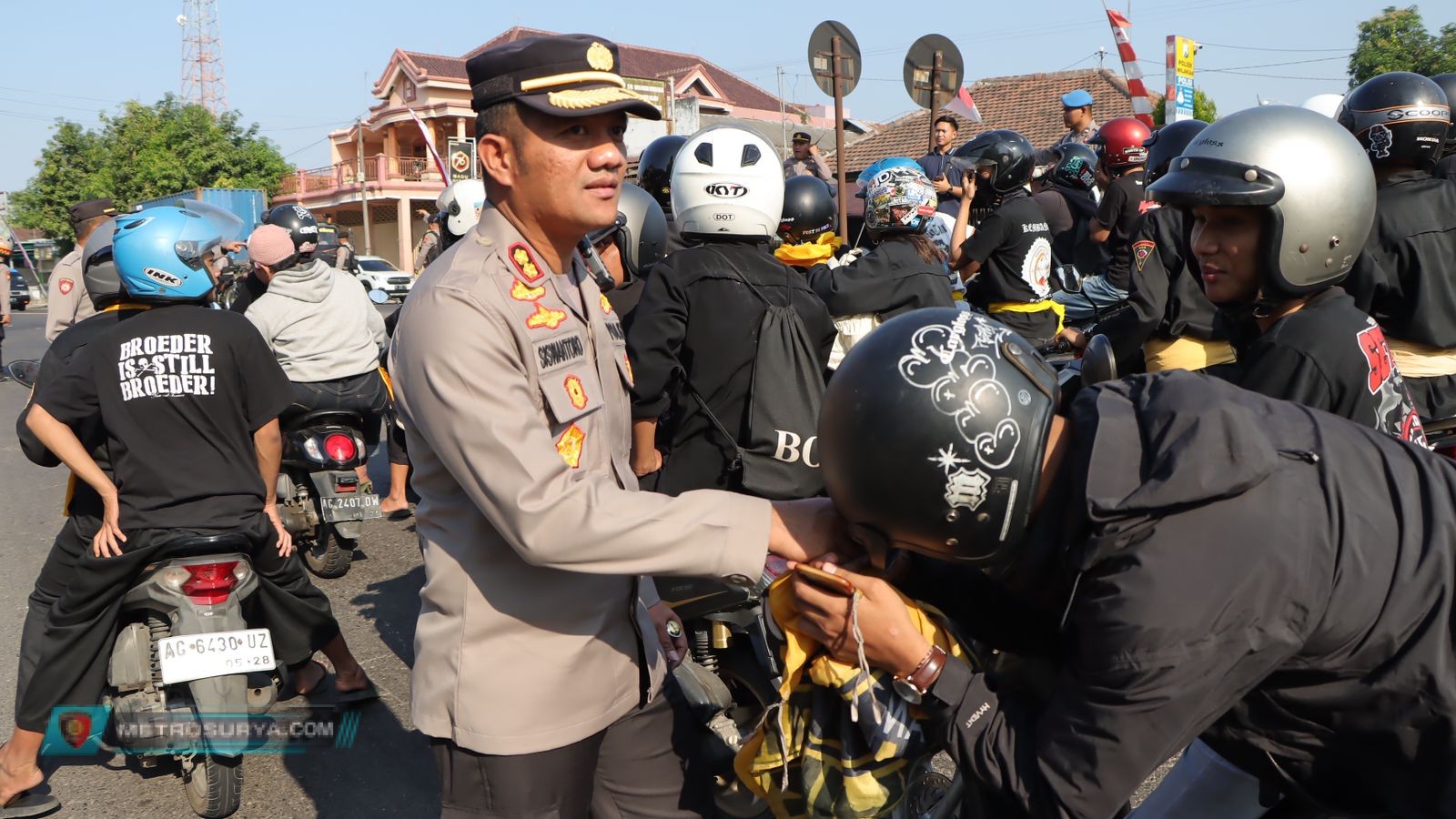 Pengamanan Suran Agung Polres Nganjuk Gelar Penyekatan Jalur Perbatasan