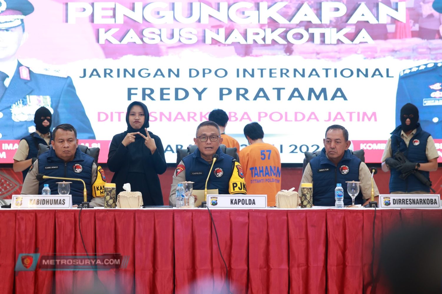 Polda Jatim Berhasil Ungkap Peredaran Sabu 84 Kg Amankan 2 Tersangka Jaringan DPO Internasional FP