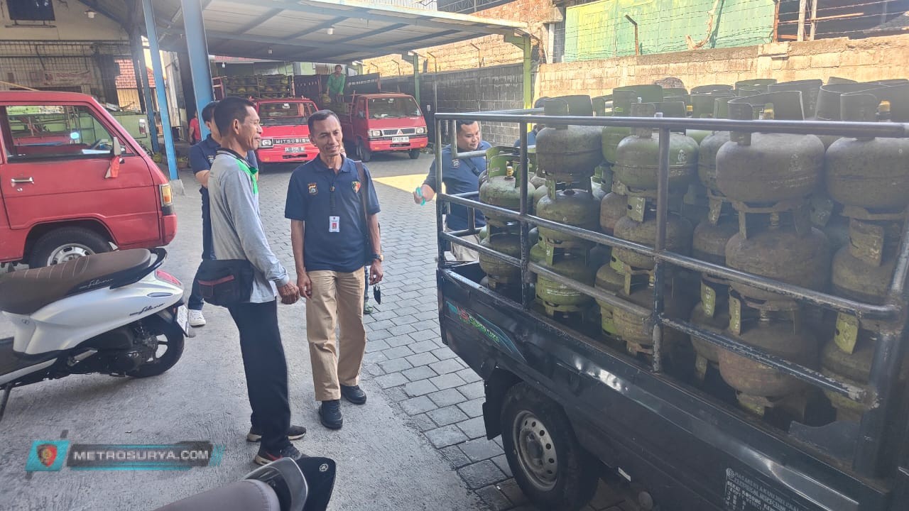 Pastikan Tidak Ada Pelanggaran, Ops Cipkon Polda Bali Datangi Agen Gas Elpiji 3 Kg Bersubsidi*