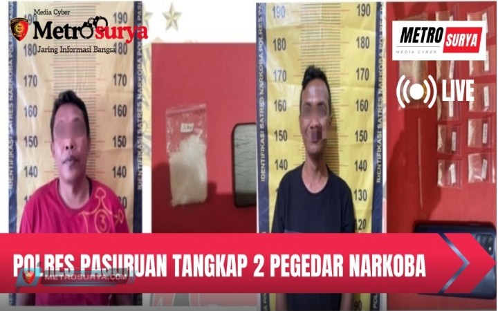 Polres Pasuruan Kembali Ungkap Jaringan Peredaran Narkoba, Dua Tersangka dan Barang Bukti Diamankan