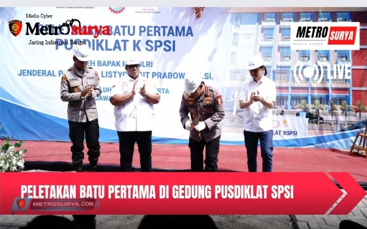 Kapolri Laksanakan Peletakan Batu Pertama Pembangunan Gedung Pusdiklat SPSI di Kawasan Jatiluhur Kab. Purwakarta