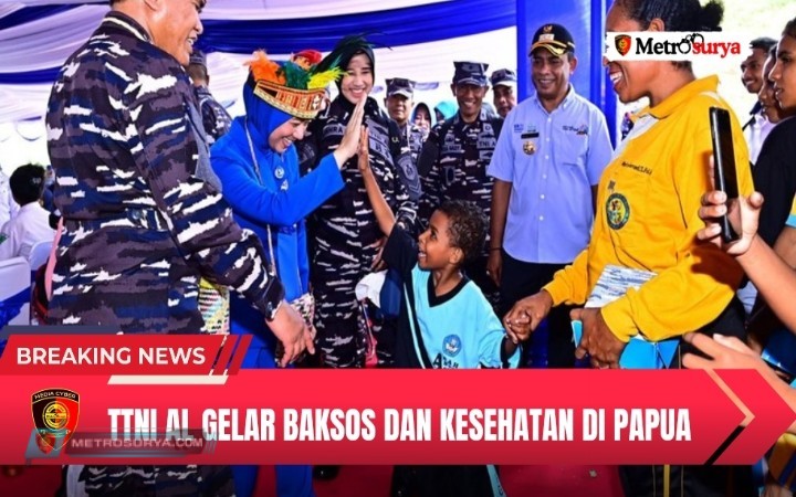 Bentuk Kepedulian di Wilayah Timur, TNI AL Gelar Baksos dan Kesehatan di Papua