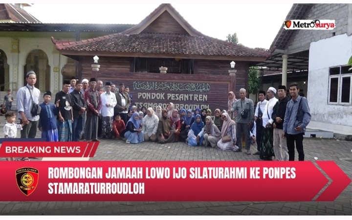 Rombongan Jamaah Lowo Ijo Silaturahmi Ke Ponpes Tsamaraturroudloh Tegalsari Banyuwangi.
