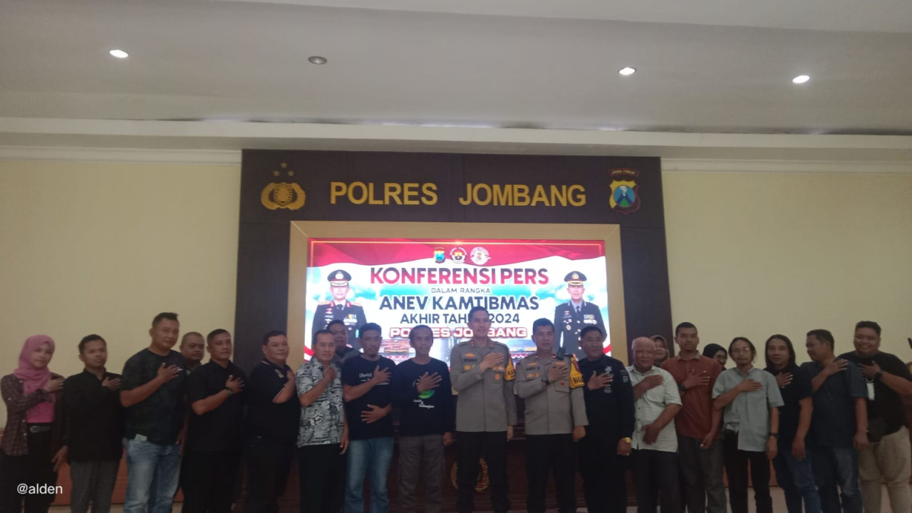 Polres Jombang Gelar Konferensi Pers Dalam Rangka Anev dan Kamtibmas