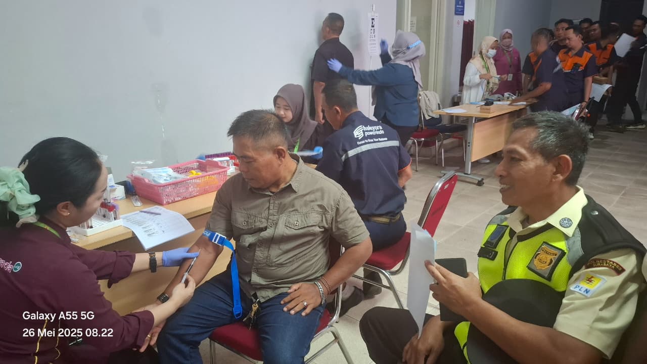 Karyawan HPI Jalani MCU di PLN UIP JBTB: Upaya Nyata Wujudkan Budaya Kerja Sehat