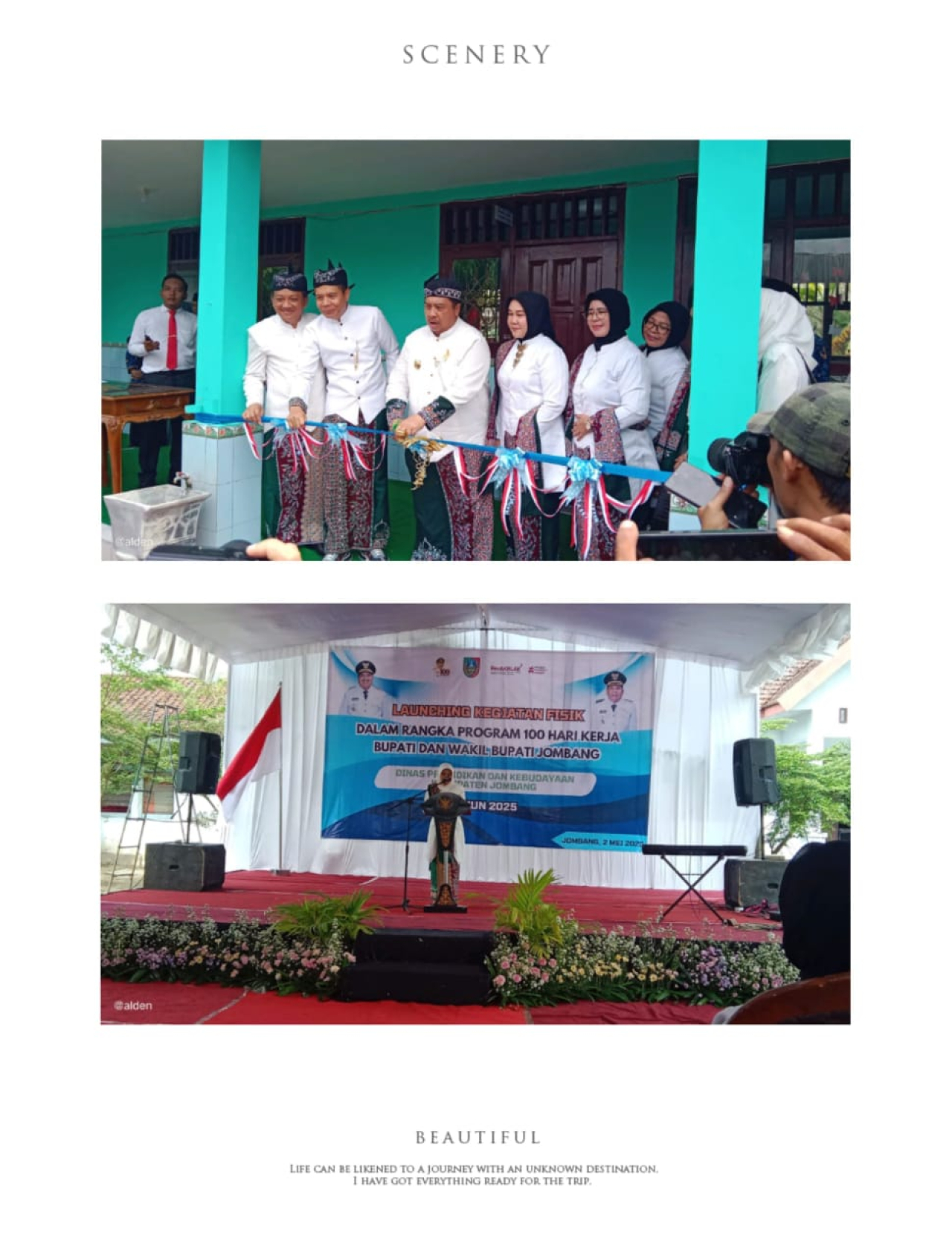 Bupati Jombang Launching Kegiatan Fisik Bersama Dinas Pendidikan dan Kebudayaan Kabupaten Jombang