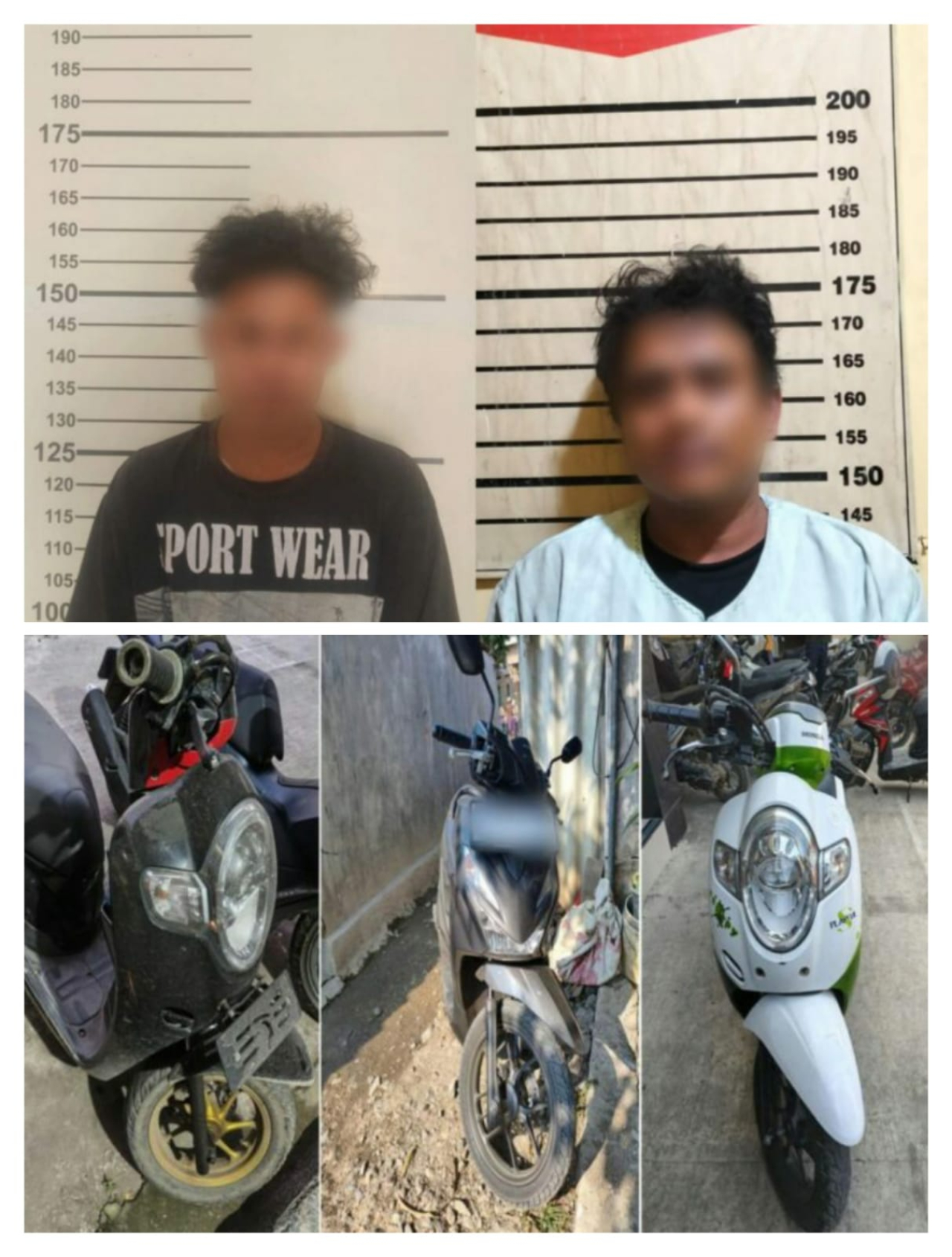 Polresta Cirebon Amankan Dua Pelaku Spesialis Pencurian Kendaraan Bermotor