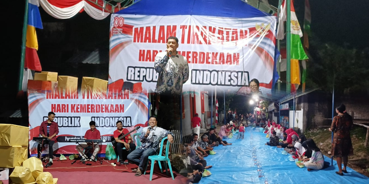 Menyambut Hari Kemerdekaan Warga Rt.5 Rw.1 Perumahan Turusgede Mengelar Tasyakuran  Peringati HUT RI ke 80 tahun