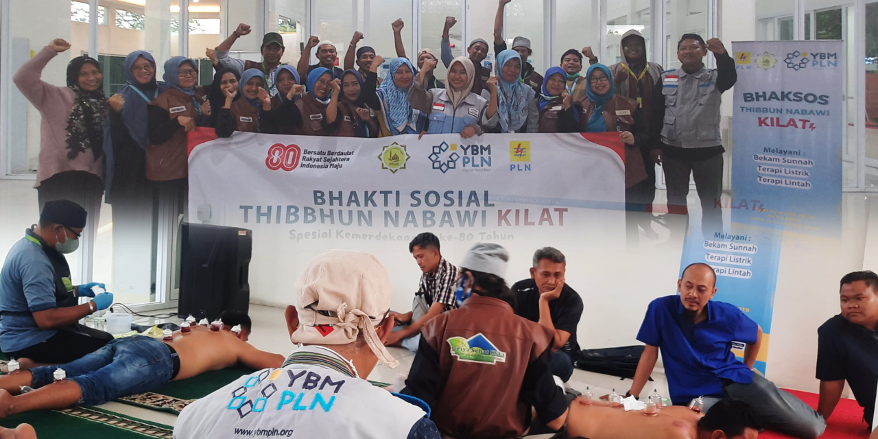 Rayakan Kemerdekaan, YBM PLN UIP JBTB Gelar Bhakti Sosial Terapi Bekam hingga Lintah