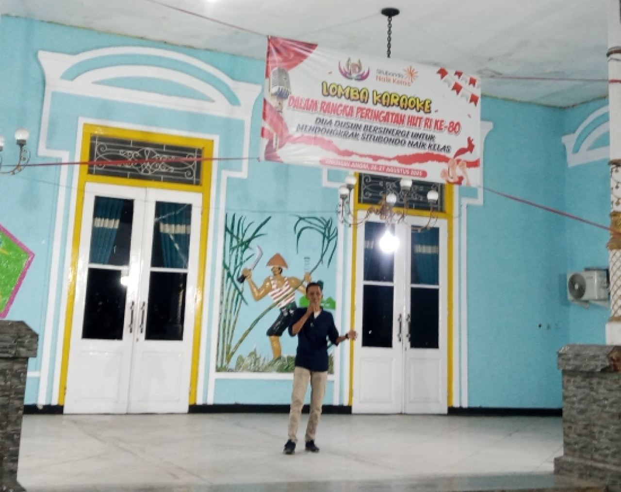 Dua Dusun di Situbondo Bersinergi Gelar Lomba Karaoke HUT ke-80 RI