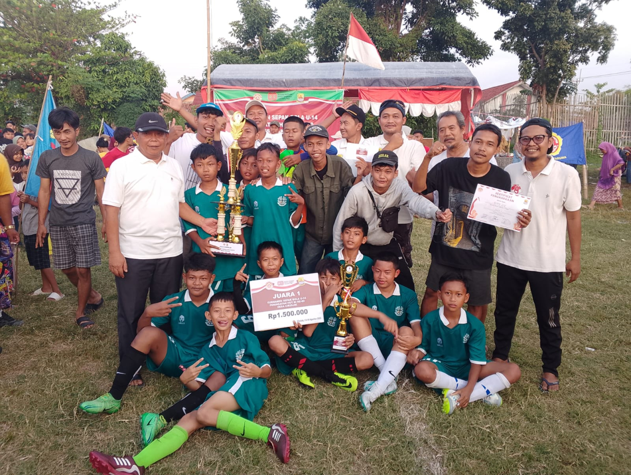 Final Sepak Bola U-14 Antar Prapanca Vs BMW Desa Cikulak Kecamatan Waled Kabupaten Cirebon