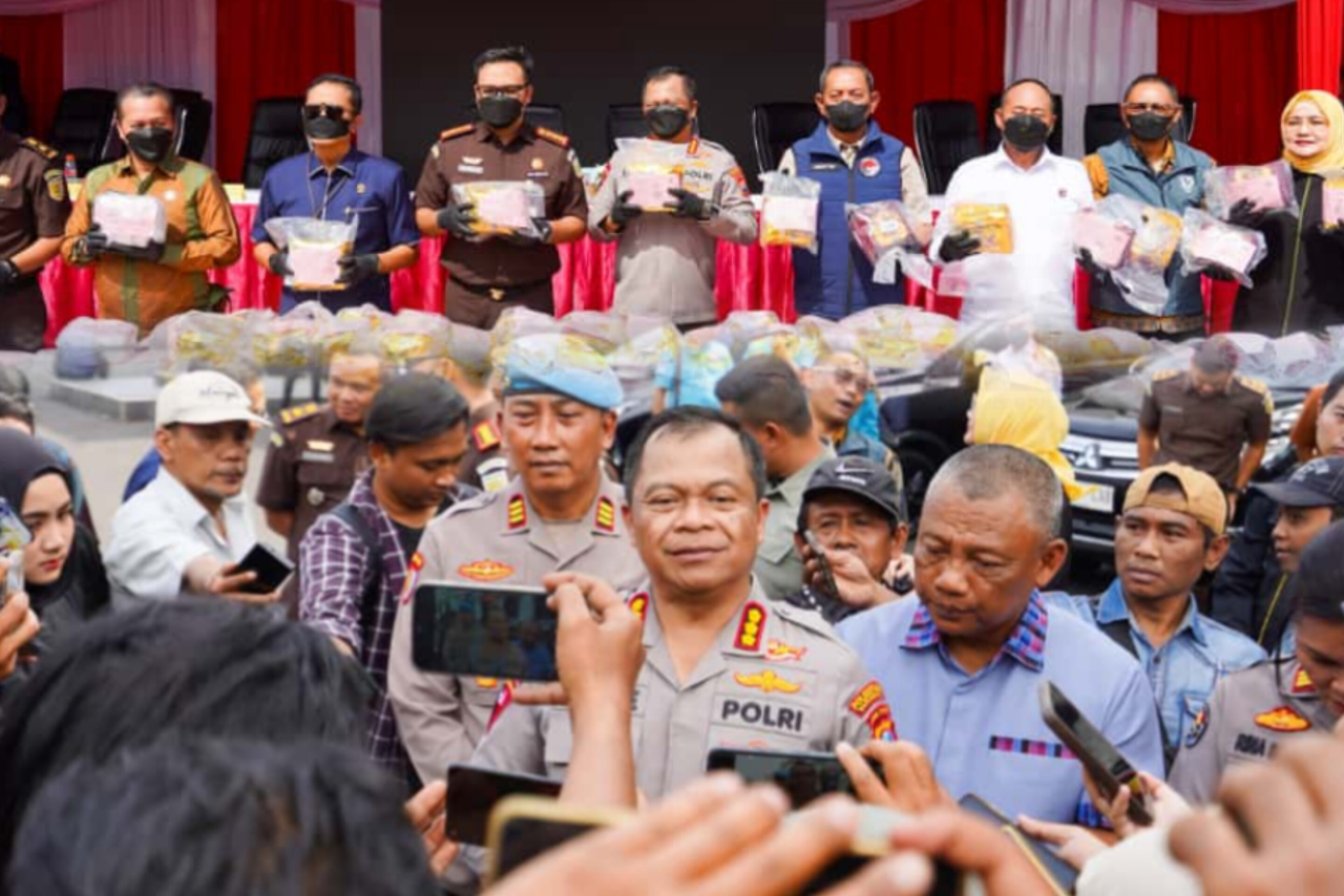 Narkoba Senilai 127 Miliar Berhasil Disita Polrestabes Surabaya, 881 Ribu Jiwa Terselamatkan