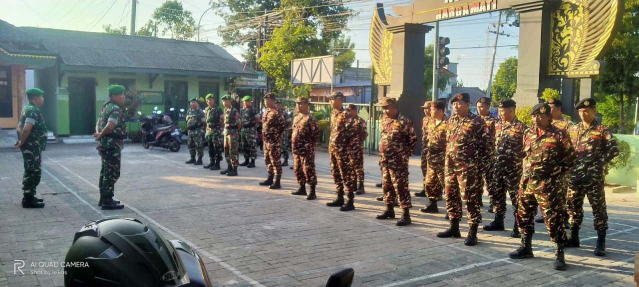 TNI, Ansor, dan Banser Gelar Apel Kesiapsiagaan di Lamongan: Perkuat Sinergi Jaga Kondusifitas Wilayah