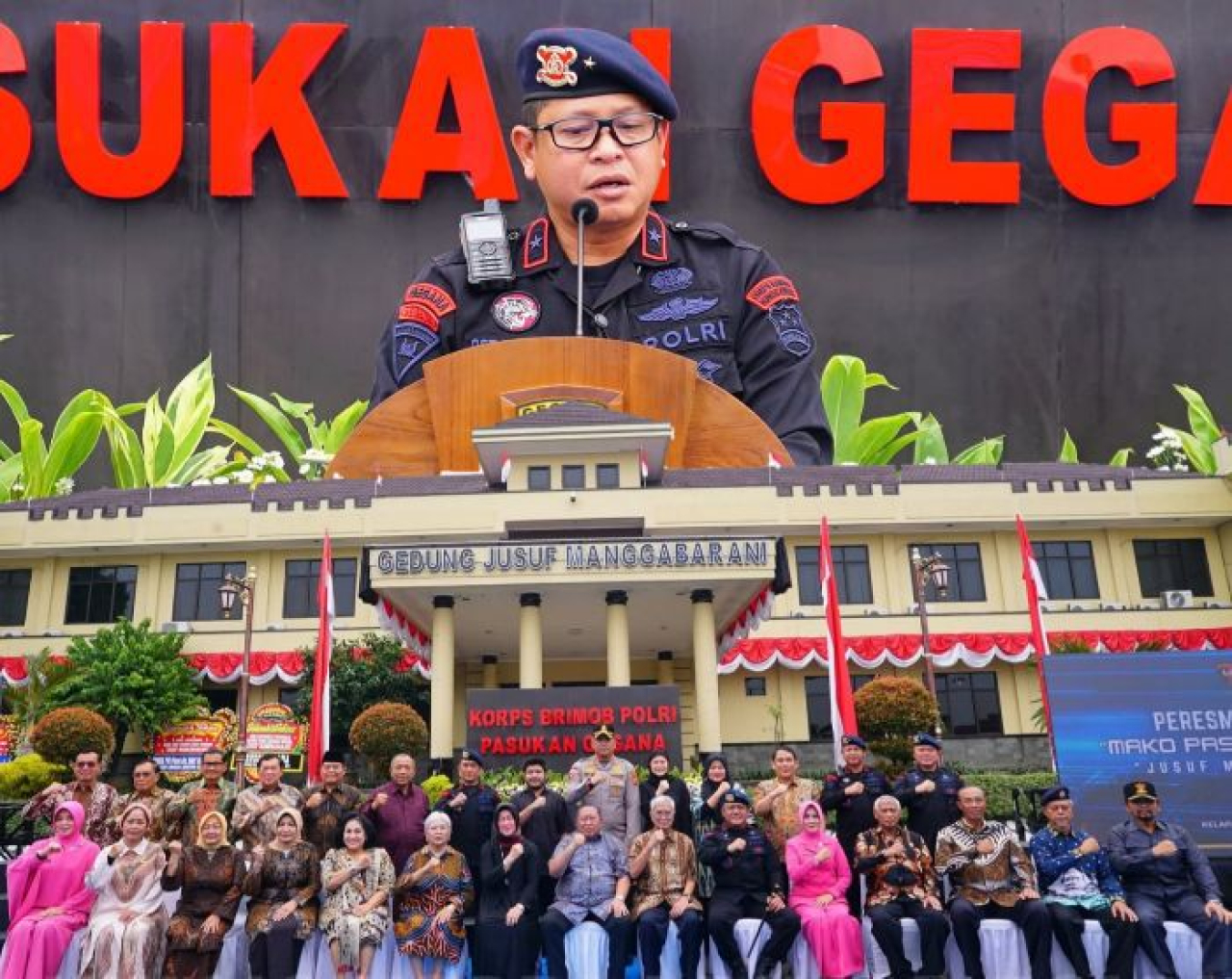 Gedung Mako Pasukan Gegana Korbrimob Polri Resmi Bernama “Jusuf Manggabarani
