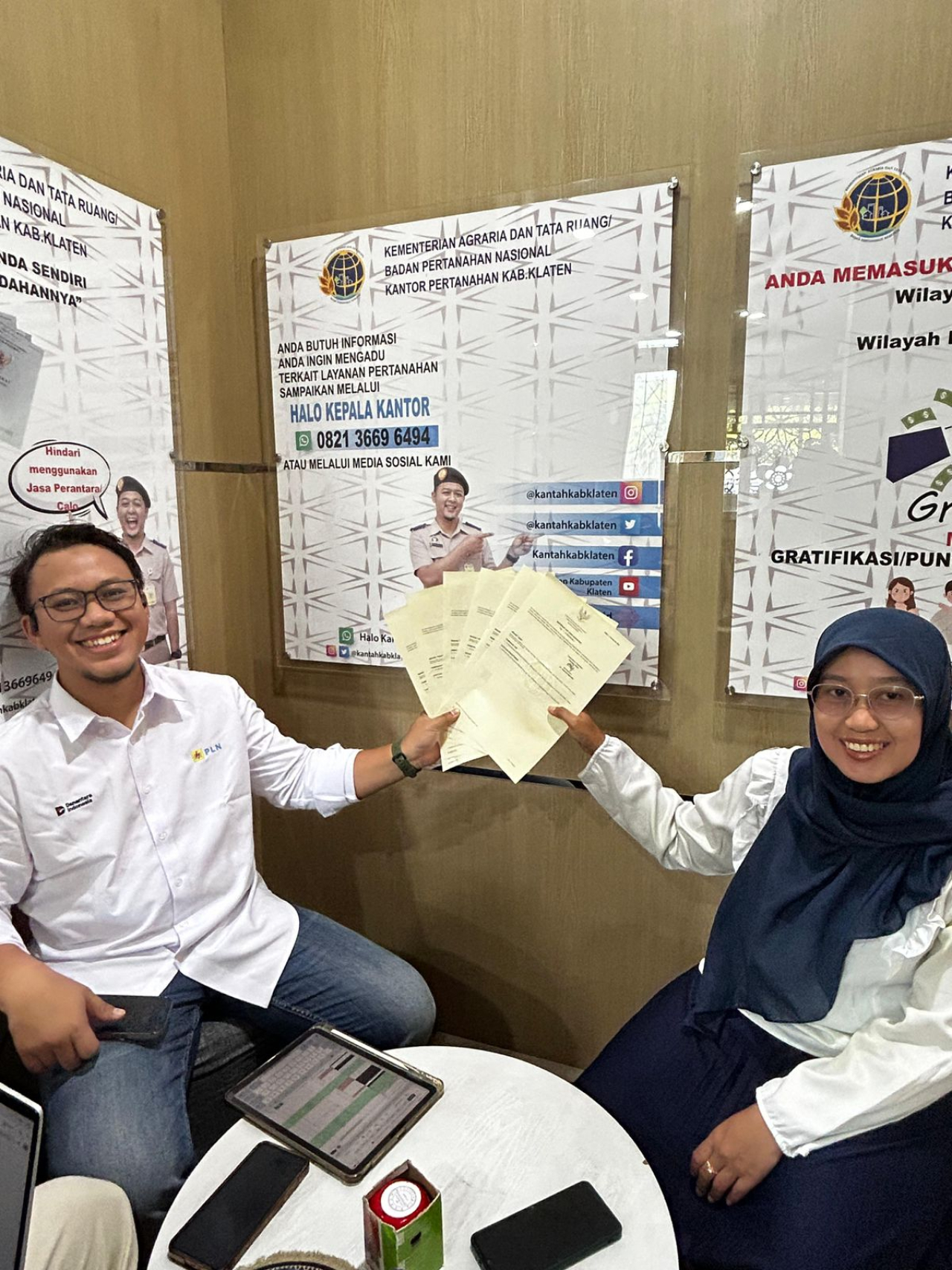 Perkuat Kepastian Hukum Aset Negara, PLN UIP JBTB Terima Sertipikat HGB Jalur SUTET 500 kV Ungaran–Pedan di Kabupaten Klaten