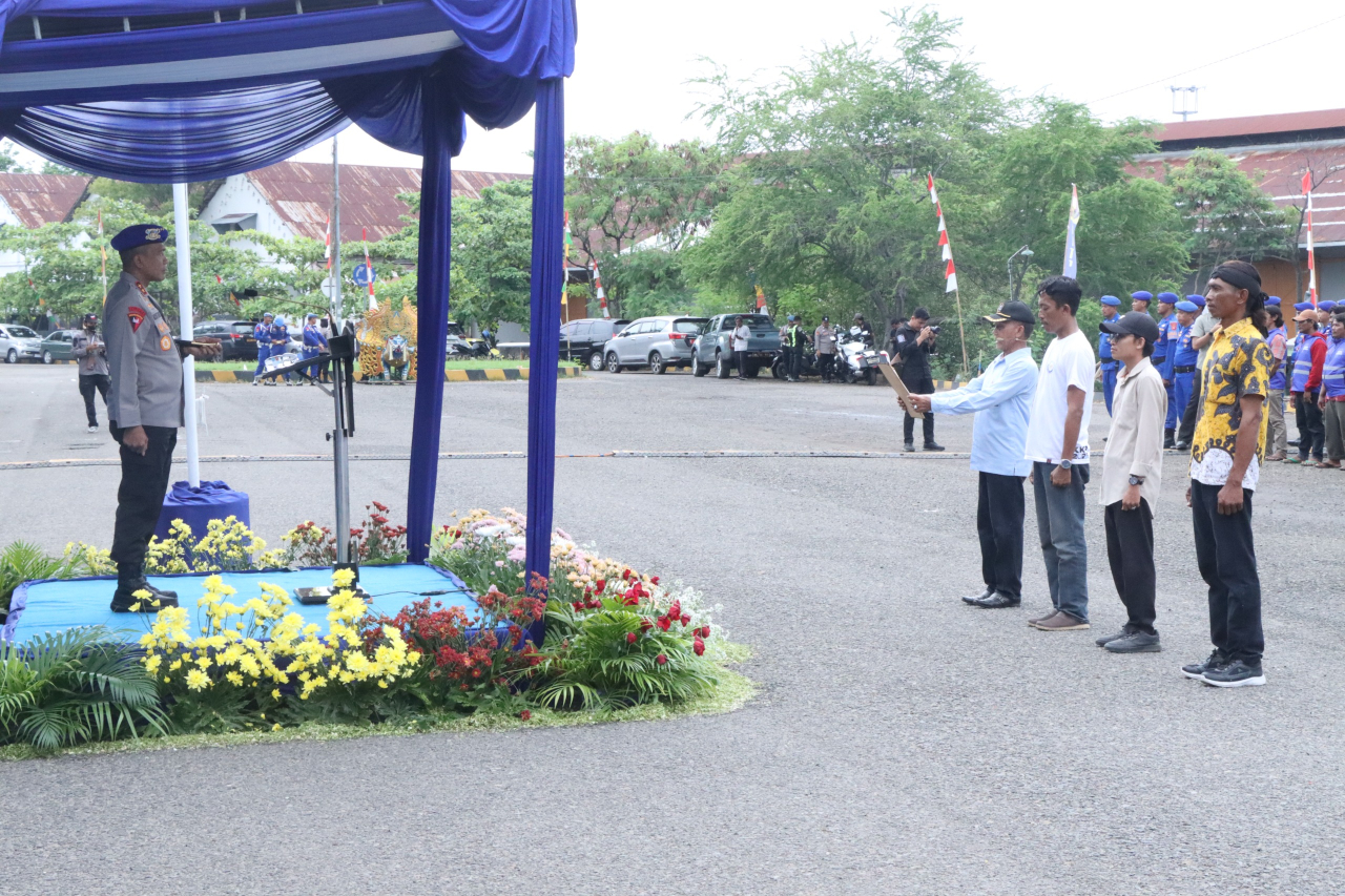 Apel Pembentukan Komunitas Nelayan Kamtibmas Digelar di Dermaga Ditpolairud Polda Jabar