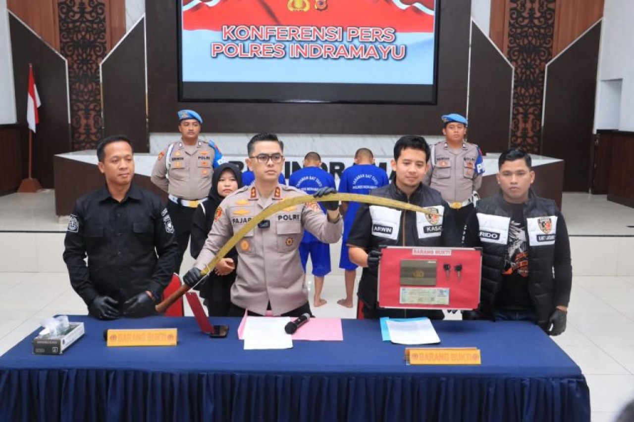 Begal Celurit 1,5 Meter Diringkus: Polres Indramayu Bongkar Komplotan Jalanan yang Bikin Resah