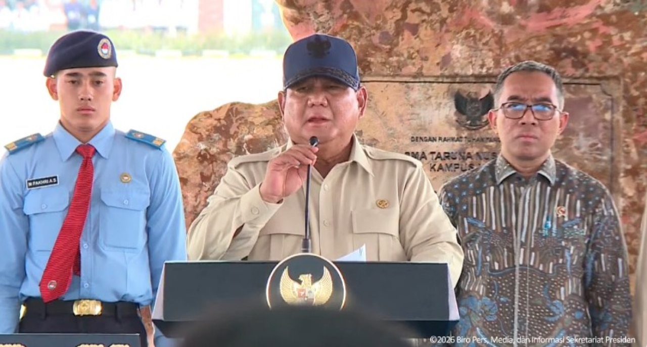 Presiden Prabowo Subianto Resmikan SMA Taruna Nusantara Kampus Malang di Jawa Timur
