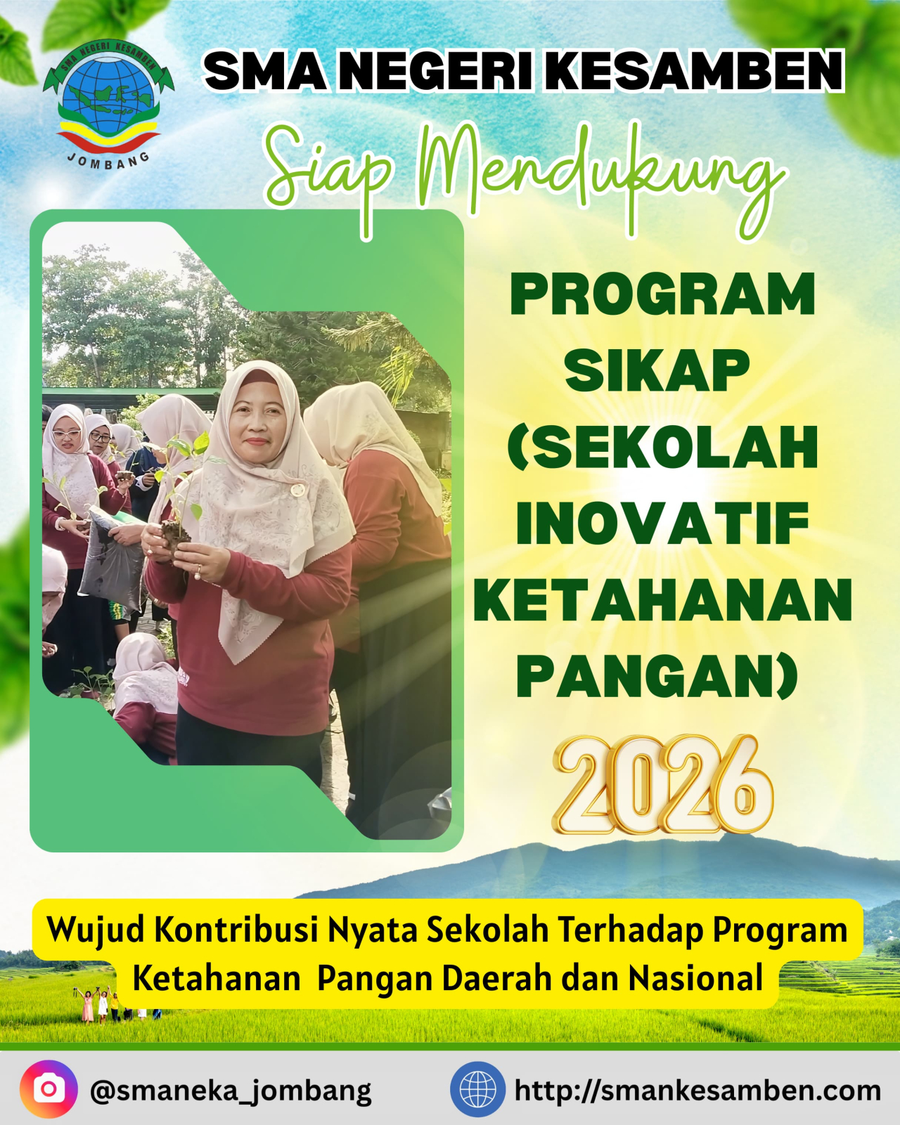 SMAN Kesamben Dukung Program SIKAP, Wujudkan Ketahanan Pangan Lewat Penanaman 10 Jenis Tanaman