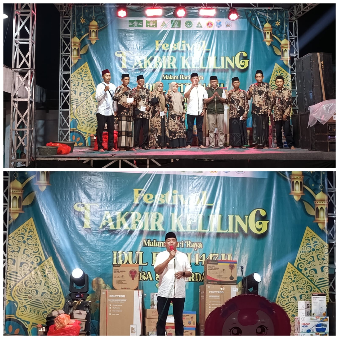 Takbir Keliling Sumberdadi Meriahkan Malam Kemenangan, Jalin Kerukunan Warga