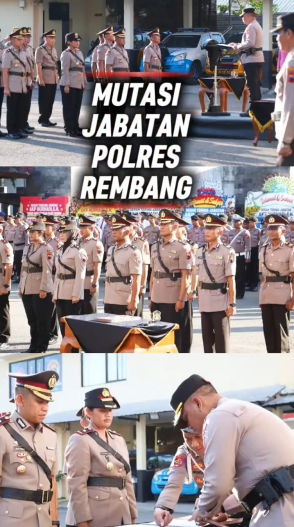 Rotasi Jabatan Polres Rembang, Perkuat Kinerja dan Pelayanan Publik