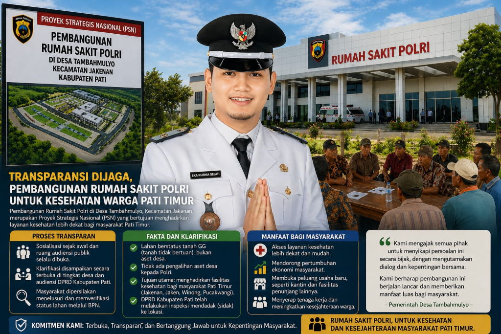 Kades Tambahmulyo Tegaskan Transparansi Proyek RS Polri, Isu Status Lahan Diluruskan