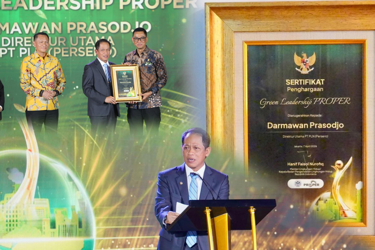 Pasca Momen Idul Fitri, Dirut PLN Raih Penghargaan Green Leadership, PLN Borong 11 PROPER Emas KLH 2025
