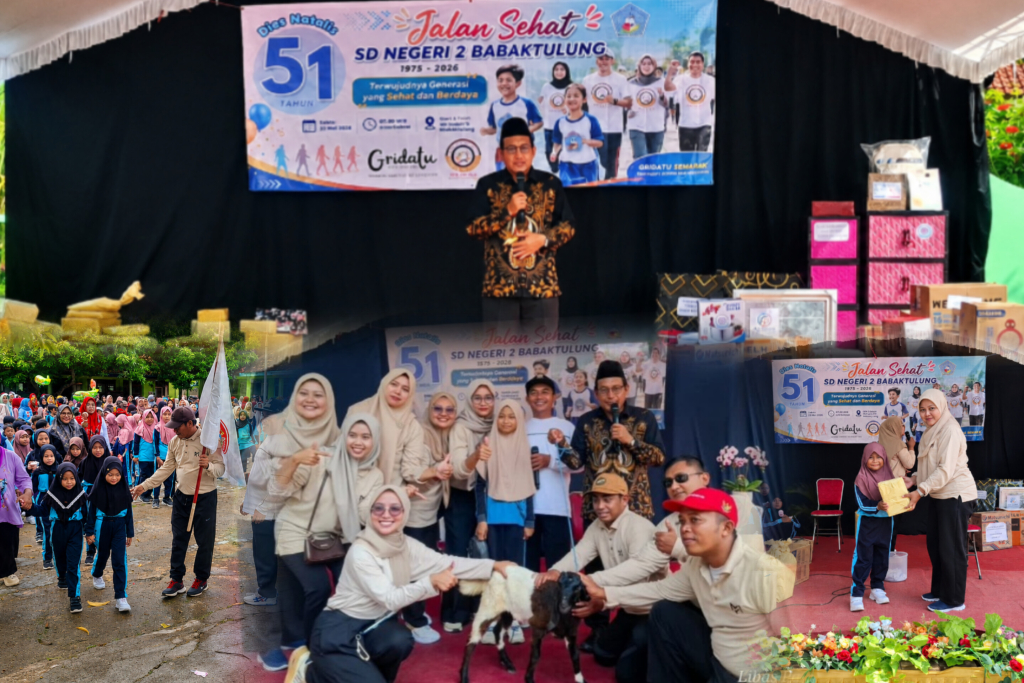 SD Negeri 2 Babaktulung Rayakan Dies Natalis ke-51 dengan Jalan Sehat & Ratusan Doorprize Meriah